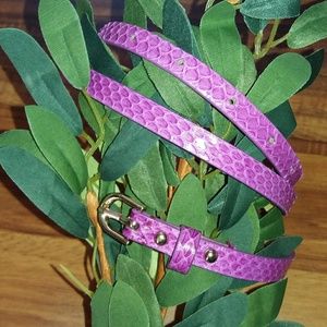 Ann Taylor Purple Leather Belt